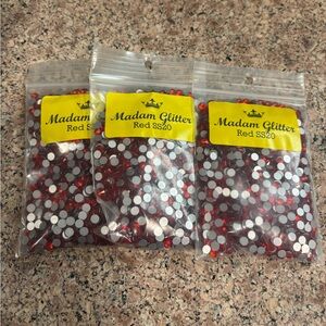 Madam Glitter Red Flat Back Rhinestones SS20 1440 Ct.-3 Packs
